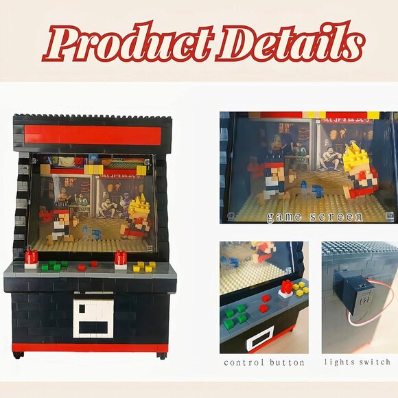 VZIIM mini street fighter game building blocks w/ LED light up - Picture 5 of 5